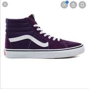 PURPLE HIGHTOP VANS